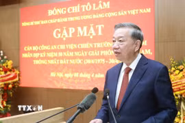 Tổng Bí thư Tô Lâm phát biểu. (Ảnh: Thống Nhất/TTXVN)