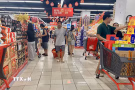Một siêu thị Thành phố Hồ Chí Minh. (Ảnh: Hương Giang/TTXVN)