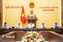 Chủ tịch Quốc hội Trần Thanh Mẫn phát biểu. (Ảnh: Doãn Tấn/TTXVN)