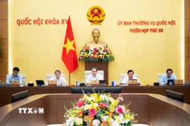 Chủ tịch Quốc hội Trần Thanh Mẫn phát biểu. (Ảnh: Doãn Tấn/TTXVN)