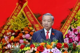 Tổng Bí thư Tô Lâm phát biểu chỉ đạo. (Ảnh: Văn Điệp/ TTXVN)