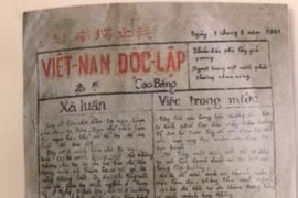 Trang nhất Báo Việt Nam Độc lập số 101. (Ảnh: TTXVN phát)