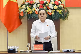 Chủ tịch Quốc hội Trần Thanh Mẫn phát biểu. (Ảnh: Doãn Tấn/TTXVN)