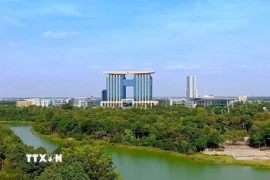 Trung tâm Hành chính tập trung tỉnh Bình Dương. (Ảnh: Dương Chí Tưởng/TTXVN)
