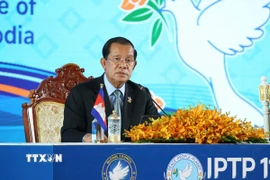 Ông Hun Sen, Chủ tịch Đảng Nhân dân Campuchia, Chủ tịch Thượng viện Campuchia. (Ảnh: Huỳnh Thảo/TTXVN)