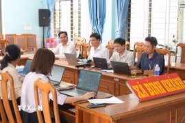 Vận hành thử nghiệm ở xã Bình Khánh mới (sáp nhập 3 xã gồm: Bình Khánh, Tân Thôn Hiệp và An Thới Đông) , huyện Cần Giờ, Thành phố Hồ Chí Minh, có diện tích hơn 127km2 và hơn 35.000 dân. (Ảnh: Hữu Duyên/TTXVN)
