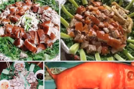 Thịt lợn cắp nách. (Nguồn: Cổng Thông tin Điện tử tỉnh Lai Châu)