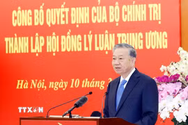 Tổng Bí thư Tô Lâm phát biểu chỉ đạo. (Ảnh: Thống Nhất/TTXVN)