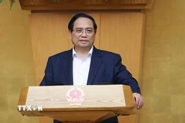 Thủ tướng Phạm Minh Chính chủ trì Phiên họp Chính phủ Thường kỳ tháng 01 năm 2026 trực tuyến với các địa phương. (Ảnh: Dương Giang/TTXVN)