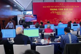 Trung tâm Hội nghị Quốc gia: Sôi động trước giờ khai mạc Đại hội Đảng