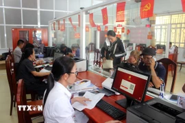 Trung tâm Phục vụ hành chính công xã Sơn Mỹ, tỉnh Lâm Đồng. (Ảnh: Hồng Hiếu/TTXVN)