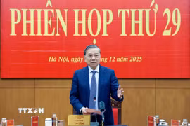 Tổng Bí thư Tô Lâm phát biểu. (Ảnh: Thống Nhất/TTXVN)