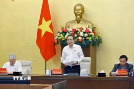 Chủ tịch Quốc hội Trần Thanh Mẫn phát biểu. (Ảnh: Doãn Tấn/TTXVN)
