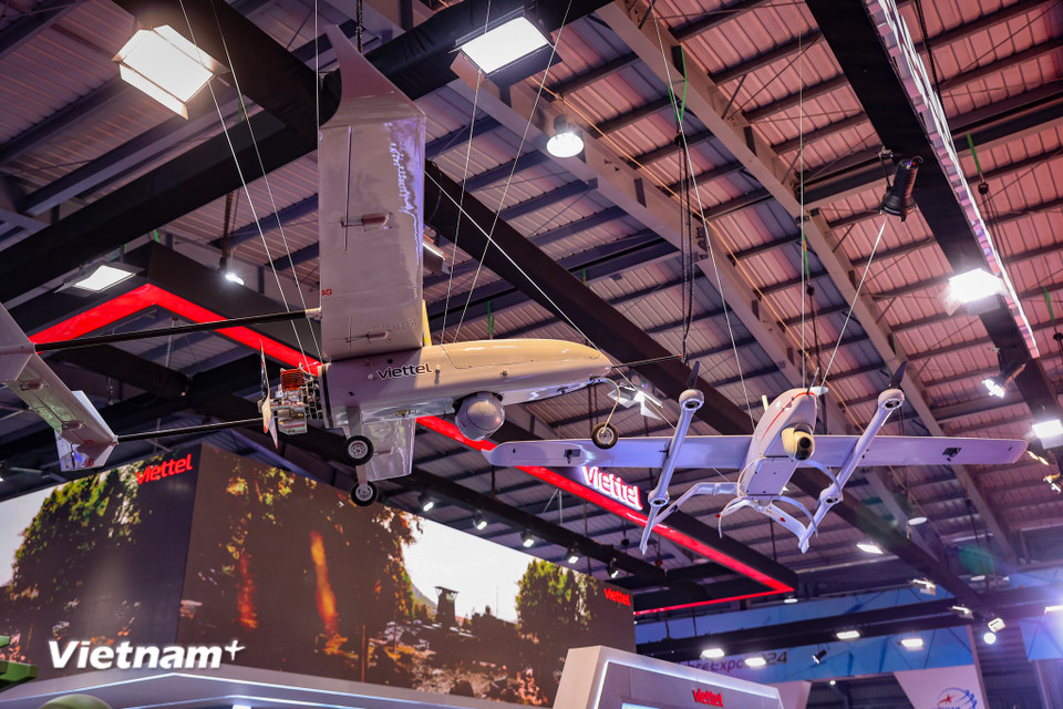 Tất cả các sản phẩm UAV này Viettel đều làm chủ công nghệ, tự nghiên cứu, phát triển và chế tạo trong nước 100%. (Ảnh: Hoài Nam/Vietnam+)