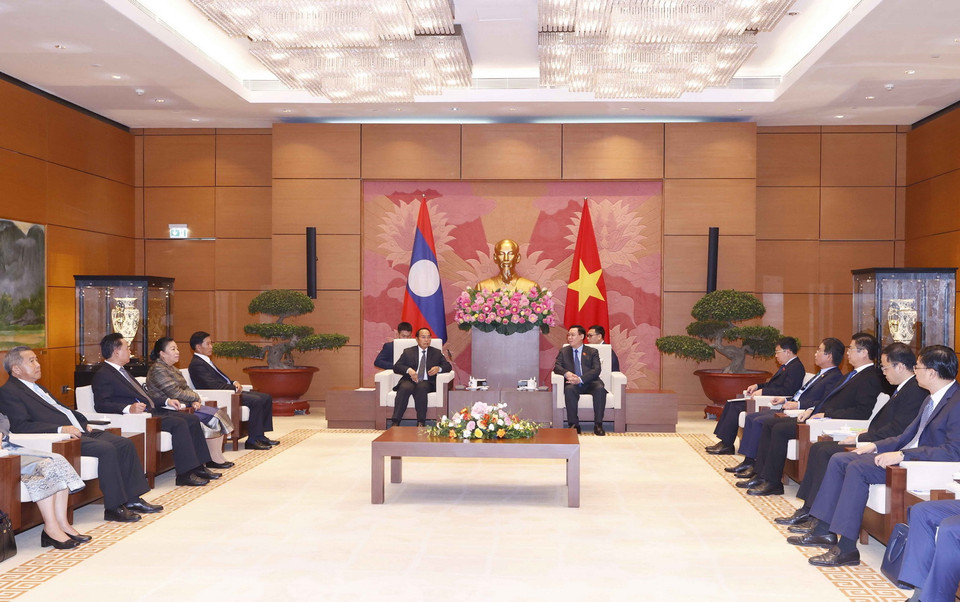 Quang cảnh buổi tiếp. (Ảnh: Doãn Tấn/TTXVN)