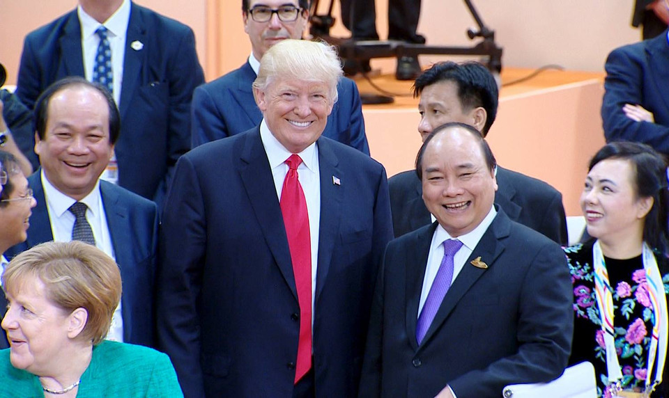 Thủ tướng Nguyễn Xuân Phúc và Tổng thống Mỹ Donald Trump. (Nguồn: Thông tin Chính phủ)