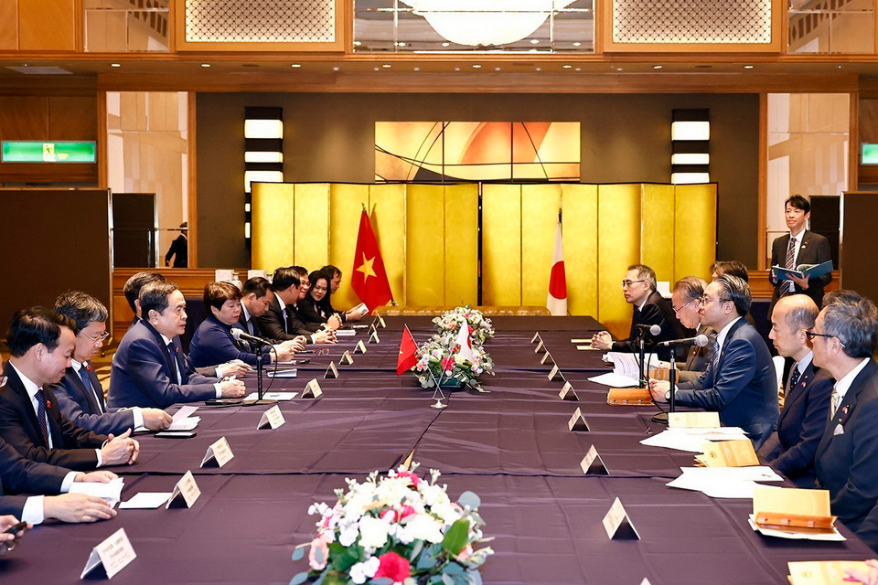 Quang cảnh cuộc tiếp. (Ảnh: Doãn Tấn/TTXVN)