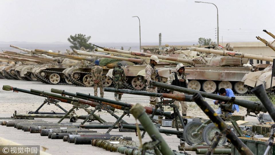 Ngoài ra còn phải kể tới rất nhiều vũ khí hạng nặng (Nguồn: SANA)