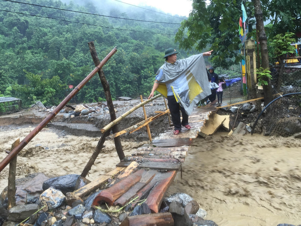 Ngập lụ tại huyện Kỳ Sơn, Nghệ An. Ảnh: (Duy Khánh/TTXVN)