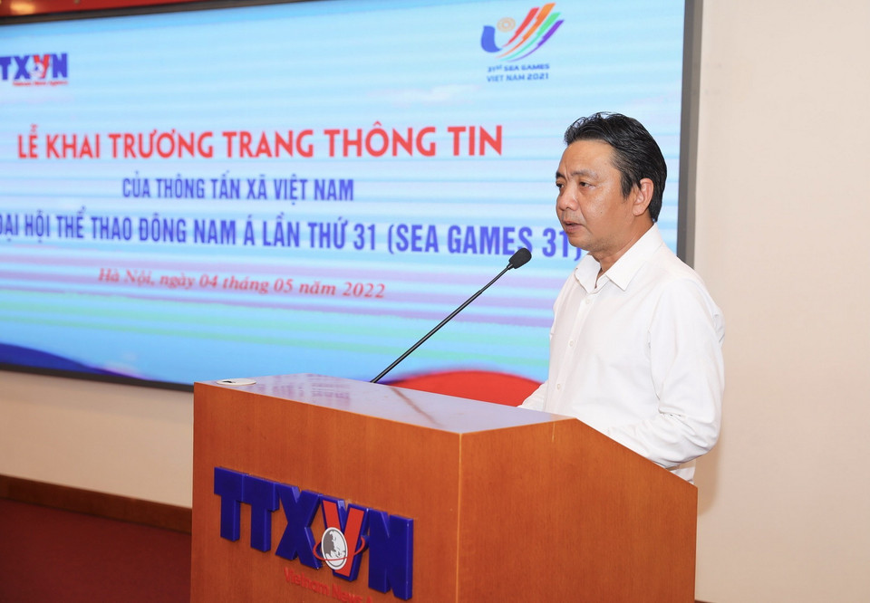 Thứ trưởng Bộ Văn hóa, Thể thao và Du lịch Hoàng Đạo Cương phát biểu. (Ảnh: Hoàng Hiếu/TTXVN)