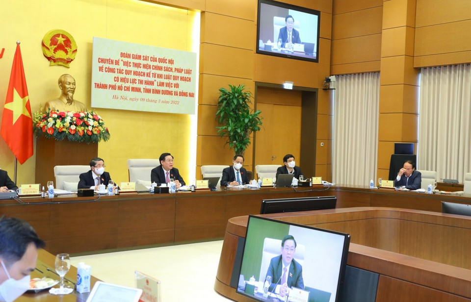 Quang cảnh buổi làm việc. (Ảnh: Văn Điệp/TTXVN)