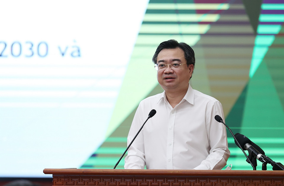  Bộ trưởng Bộ Xây dựng Nguyễn Thanh Nghị phát biểu. (Ảnh: Dương Giang/TTXVN)