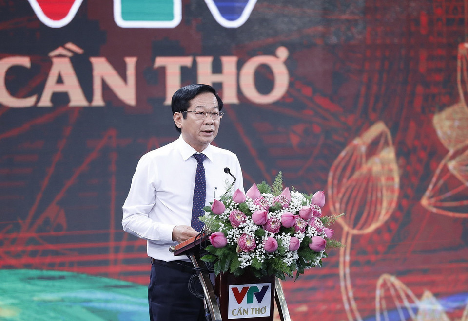 Bí thư Tỉnh ủy Kiên Giang Đỗ Thanh Bình phát biểu. (Ảnh: Dương Giang/TTXVN)