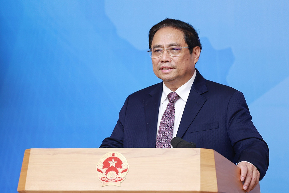 Thủ tướng Phạm Minh Chính khai mạc Hội nghị. (Ảnh: Dương Giang/TTXVN)