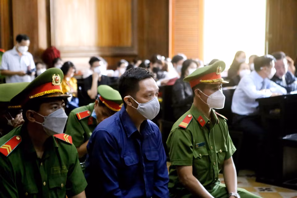 Bị cáo Nguyễn Kim Trung Thái. (Ảnh: Thành Chung/TTXVN)