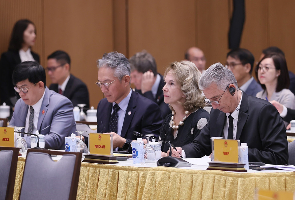 Các doanh nghiệp nước ngoài tham dự hội nghị. (Ảnh: Dương Giang/TTXVN)