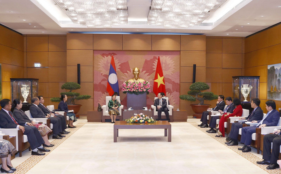 Quang cảnh buổi tiếp. (Ảnh: Doãn Tấn/TTXVN)