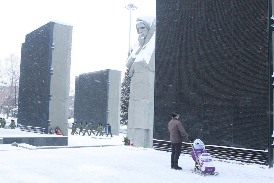 Người dân Siberia luôn tự hào là những người giải phóng thủ đô Moskva khỏi sự vây hãm của quân đội phátxít Đức trong chiến tranh vệ quốc, hàng ngàn người con của vùng đất Siberia đã hy sinh trong cuộc chiến tranh Vệ quốc vĩ đại 1941-1945. (Ảnh: Trần Hiếu/TTXVN)