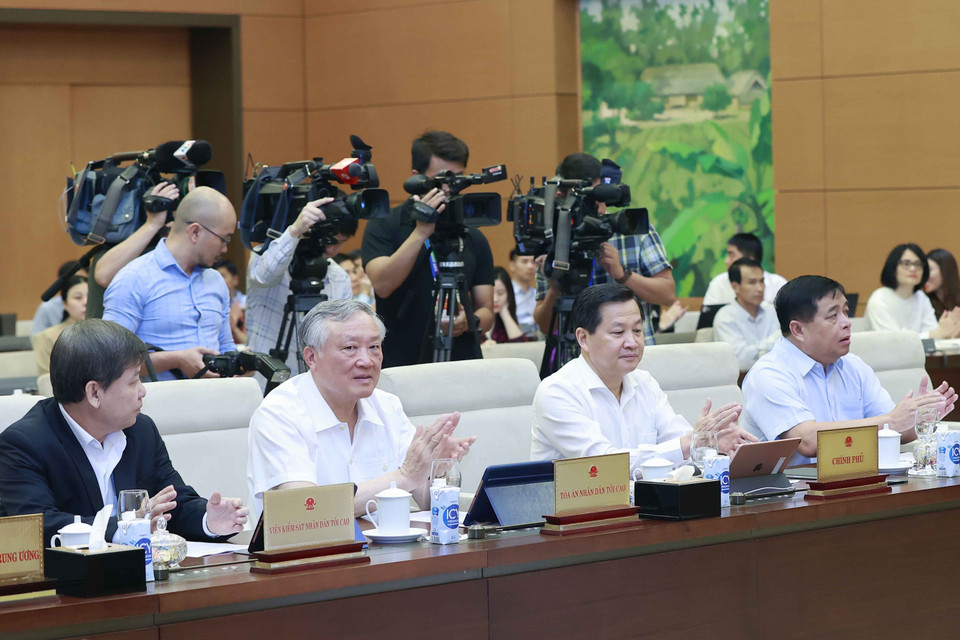 Đại biểu dự khai mạc Phiên họp. (Ảnh: Doãn Tấn/TTXVN)