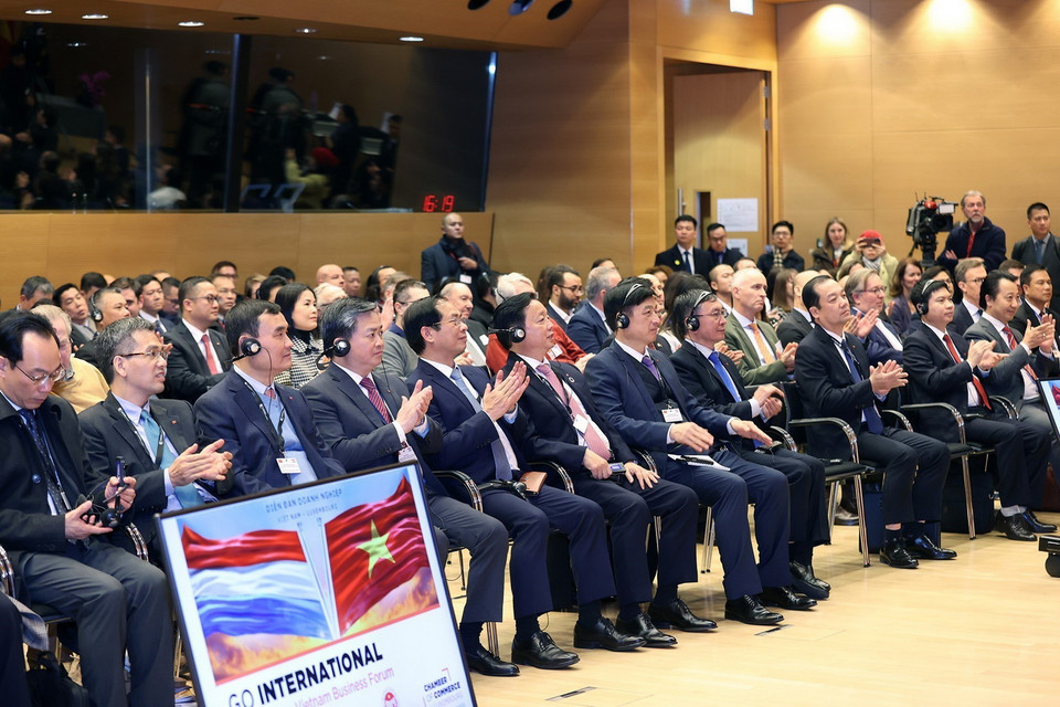 Các đại biểu dự Diễn đàn doanh nghiệp Việt Nam-Luxembourg. (Ảnh: Dương Giang/TTXVN)