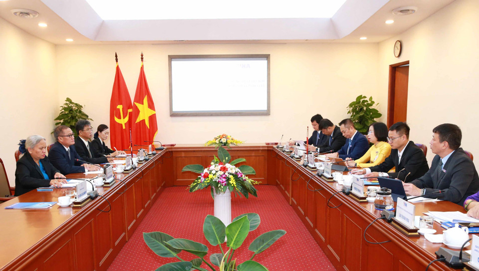 Quang cảnh hội đàm. (Ảnh: Phương Hoa/TTXVN)