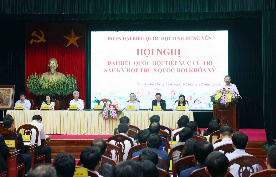 Tổng Bí thư Tô Lâm phát biểu. (Ảnh: Phạm Kiên/TTXVN)