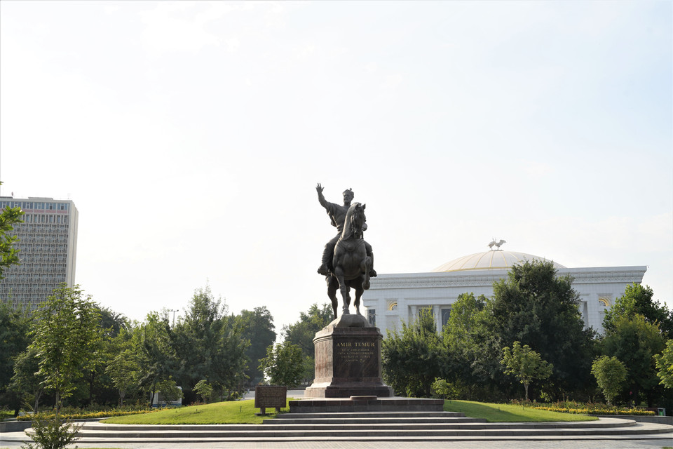 Quảng trường Timur ở thủ đô Tashkent. (Ảnh: Duy Trinh/TTXVN)