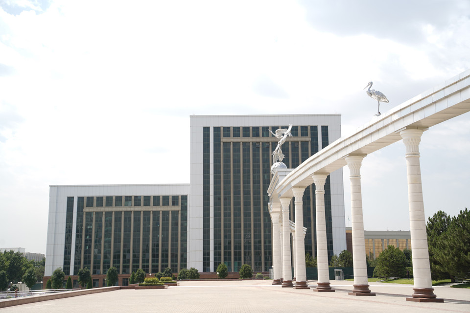 Quảng trường độc lập ở Tashkent. (Ảnh: Duy Trinh/TTXVN)