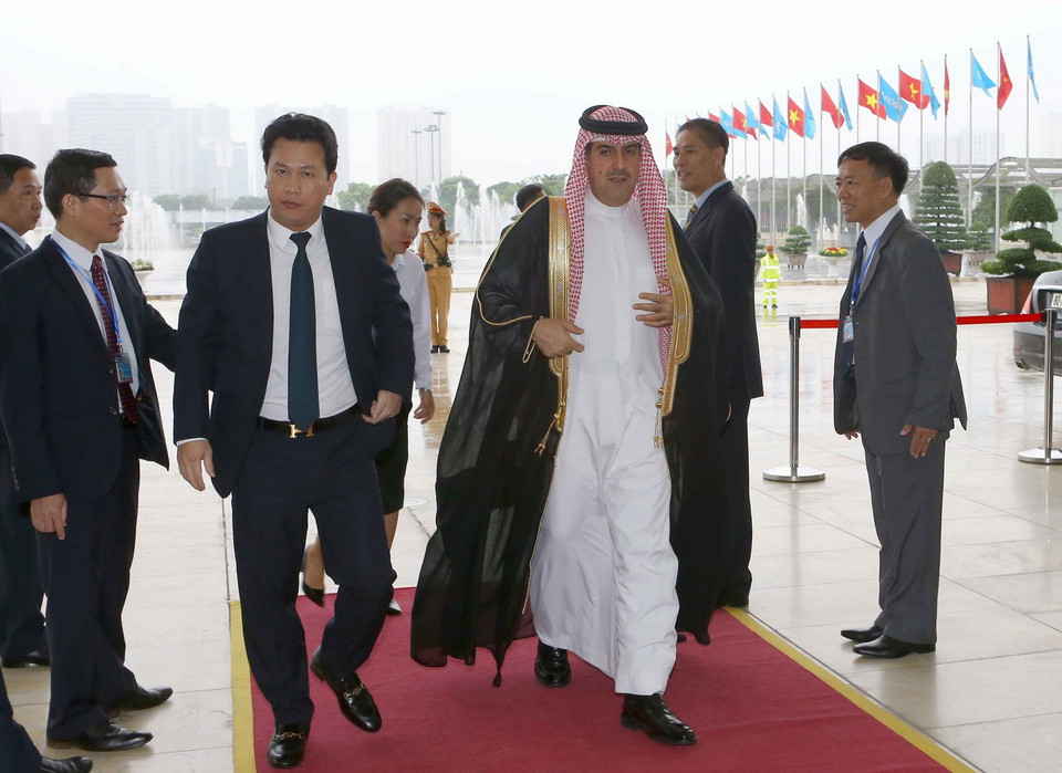 Các đại biểu đến dự Lễ khai mạc Đại hội ASOSAI 14. (Ảnh: TTXVN)