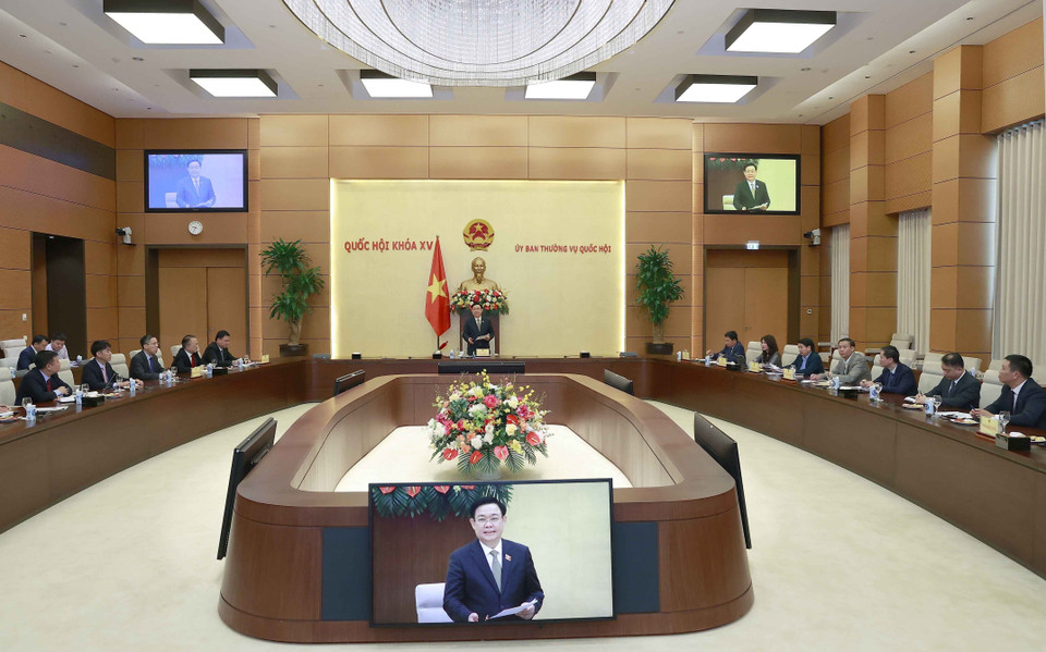 Quang cảnh buổi tiếp. (Ảnh: Doãn Tấn/TTXVN)