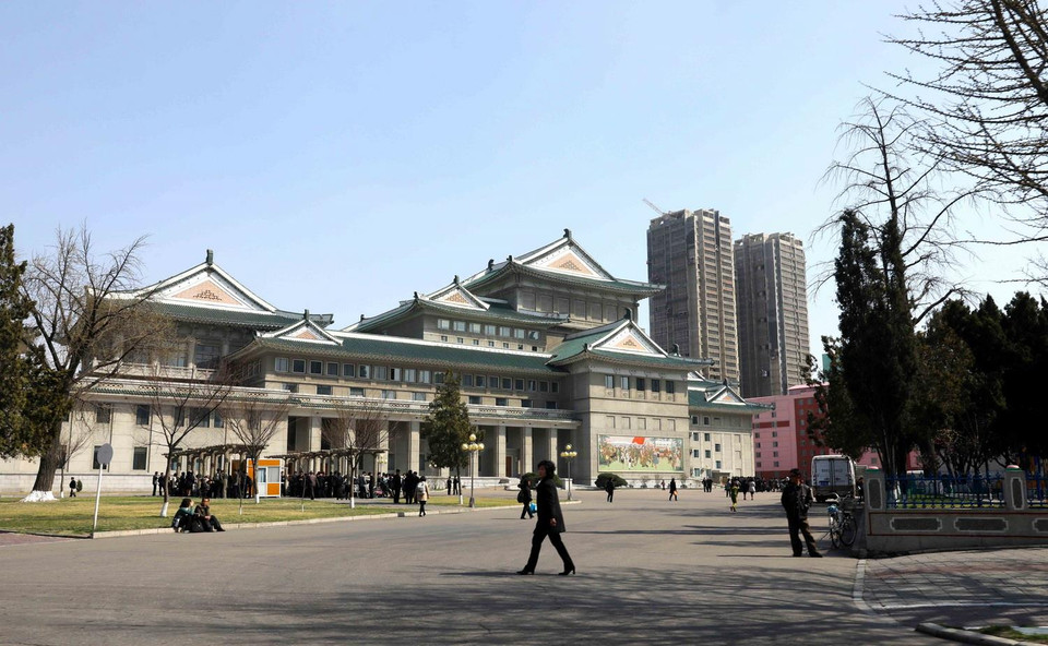 Một công trình kiến trúc truyền thống của Triều Tiên tại Thủ đô Bình Nhưỡng. (Ảnh: Phương Hoa/TTXVN)