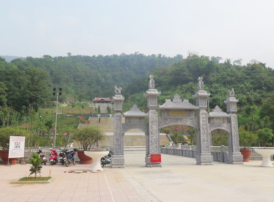 Quang cảnh khu di tích đền thờ Đại tướng Võ Nguyên Giáp ở xã Gia Phù, huyện Phù Yên, tỉnh Sơn La. (Ảnh: Nguyễn Cường/TTXVN)