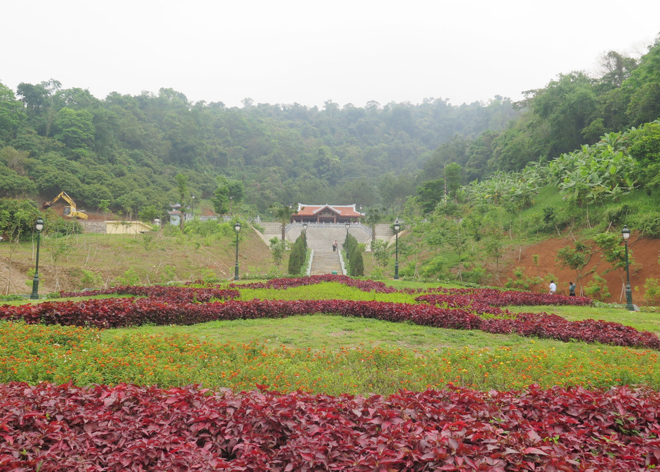 Đền thờ Đại tướng Võ Nguyên Giáp ở xã Gia Phù, huyện Phù Yên, tỉnh Sơn La. (Ảnh: Nguyễn Cường/TTXVN)