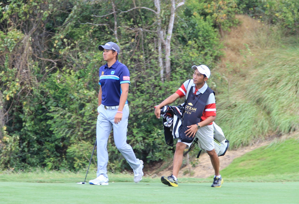 Trong số các danh thủ dự giải, có Wiratchan (Thái Lan), tay golf kiếm tiền giỏi thứ 2 ở Asian Tour với 4,340 triệu USD. (Ảnh: Trần Long/Vietnam+)