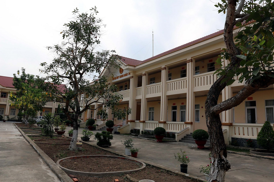 Một góc khu cách ly tại Sư đoàn 317. (Ảnh: Thanh Vũ/TTXVN)