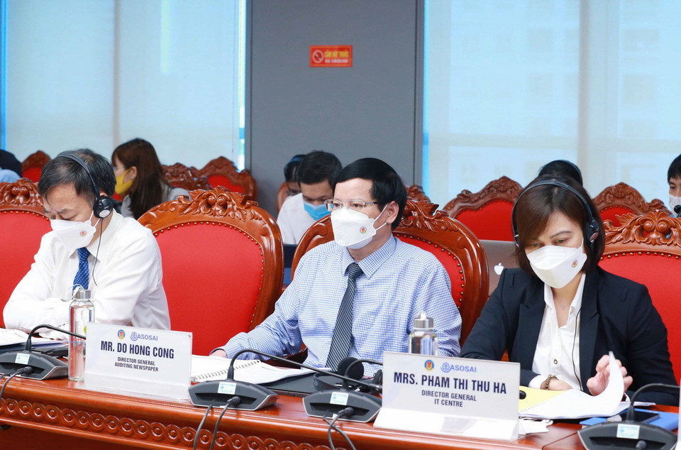 Đại biểu dự cuộc họp họp Ban điều hành ASOSAI lần thứ 56. (Ảnh: Phương Hoa/TTXVN)