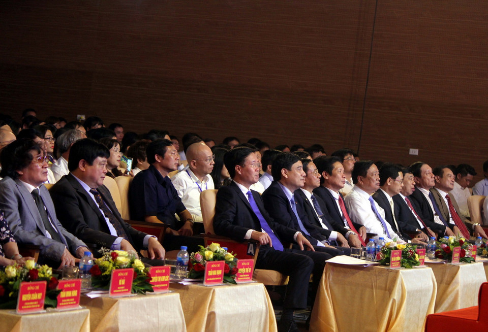 Các đại biểu tham dự tại lễ Bế mạc. Ảnh: (Ảnh: Tá Chuyên/TTXVN) 