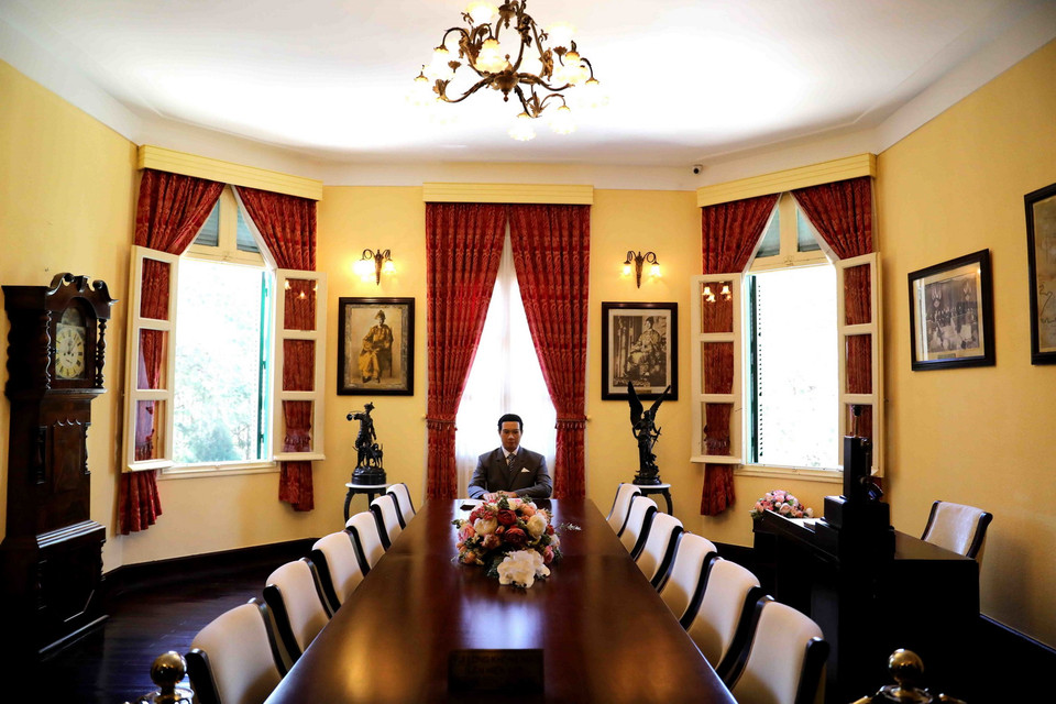 Phòng Nội Các nằm ở lầu 2 là nơi diễn ra các cuộc họp quan trọng của Quốc trưởng Bảo Đại thời kỳ 1949-1954. (Ảnh: Nhật Anh/TTXVN)