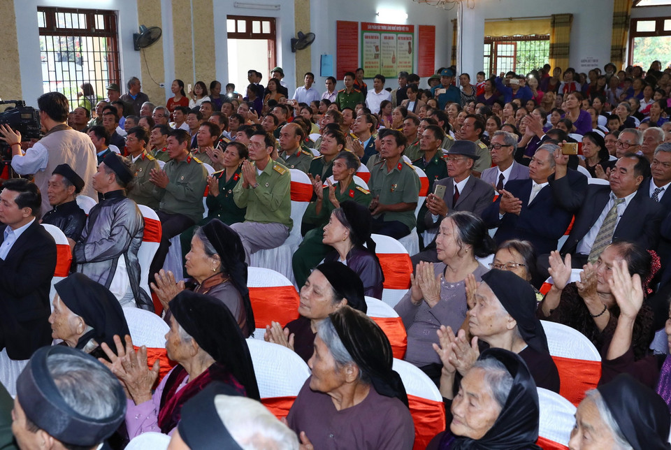Các đại biểu dự Ngày hội đại đoàn kết toàn dân tộc. (Ảnh: Thống Nhất/TTXVN)