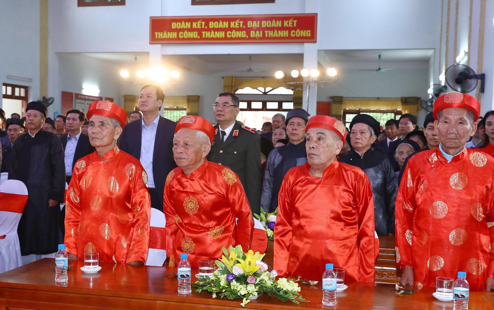 Các đại biểu dự Ngày hội đại đoàn kết toàn dân tộc. (Ảnh: Thống Nhất/TTXVN)